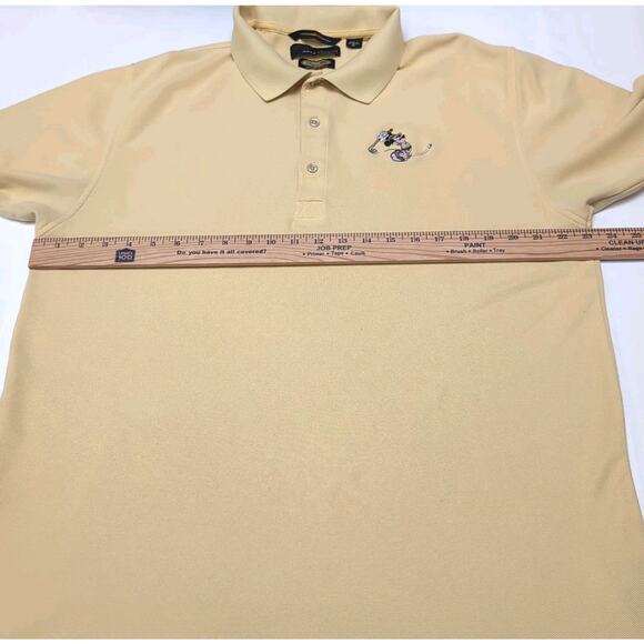Disney X Greg Norman PLAY Polo Golf Shirt Mickey Mouse Mens Size XL Yellow READ - Picture 14 of 16